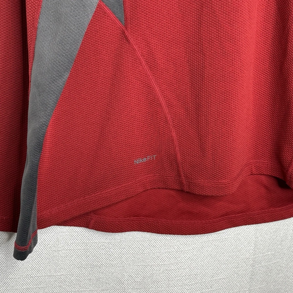 Nike ACG Pullover Shirt Red 1/4 Zip Golf Outdoors Mens Large Long‎ Sleeve - Picture 5 of 9